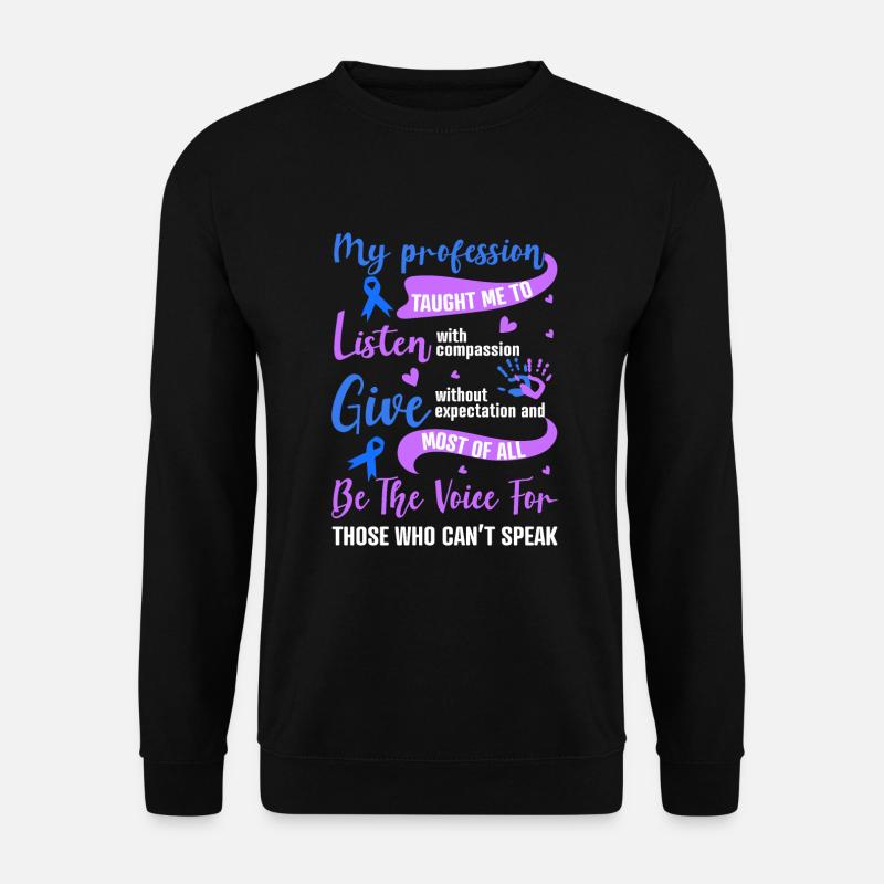 Stop Child abuse awareness - Unisex Sweatshirt - black