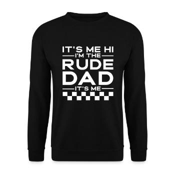 Ska dad ska music - Unisex Sweatshirt - black - Front - Alina (178cm) & Michal (187cm)