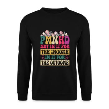 Infirmière praticienne en santé mentale psychiatrique PMHNP - Sweat-shirt Unisexe - noir - Devant - Alina (178cm) & Michal (187cm)