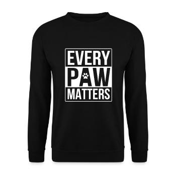 Stop Animal abuse - Unisex Sweatshirt - black - Front - Alina (178cm) & Michal (187cm)