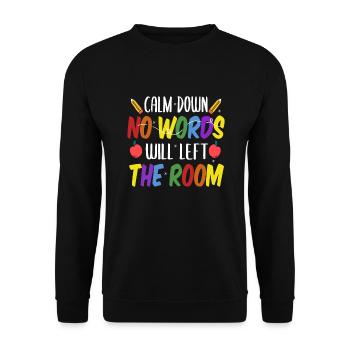 Psychologue scolaire - Sweat-shirt Unisexe - noir - Devant - Alina (178cm) & Michal (187cm)