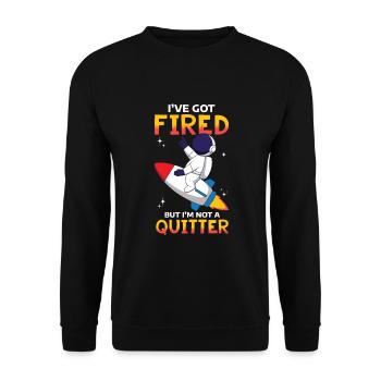 Astronaut Space man - Unisex Pullover - Schwarz - Vorne - Alina (178cm) & Michal (187cm)