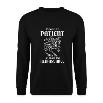 Ren Faire Funny Renaissance Festival - Sweat-shirt Unisexe - noir - Devant - Alina (178cm) & Michal (187cm)