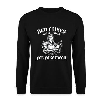 Ren Faire Funny Renaissance Festival - Sweat-shirt Unisexe - noir - Devant - Alina (178cm) & Michal (187cm)