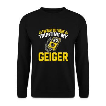 Nuclear engineering engineer - Unisex Pullover - Schwarz - Vorne - Alina (178cm) & Michal (187cm)