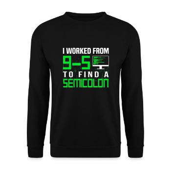Programmeur Développeur Codage Codeur - Sweat-shirt Unisexe - noir - Devant - Alina (178cm) & Michal (187cm)