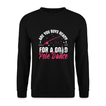 Pêcheuse - Sweat-shirt Unisexe - noir - Devant - Alina (178cm) & Michal (187cm)