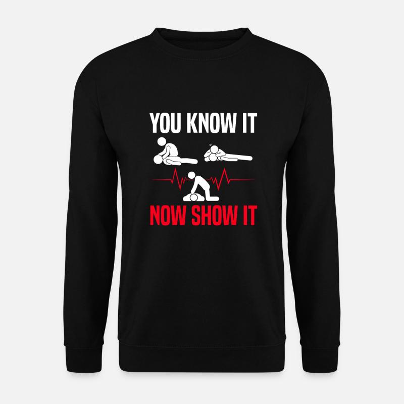 Instructeur de RCR - Sweat-shirt Unisexe - noir