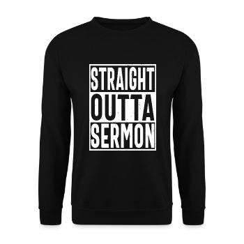 Épouse diacre - Sweat-shirt Unisexe - noir - Devant - Alina (178cm) & Michal (187cm)
