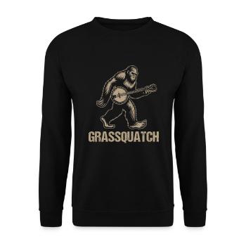 Bluegrass Banjo - Unisex Pullover - Schwarz - Vorne - Alina (178cm) & Michal (187cm)