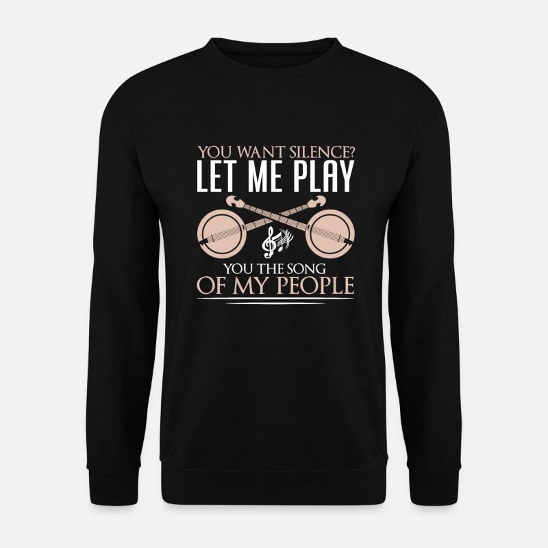 Bluegrass Banjo - Sweat-shirt Unisexe - noir