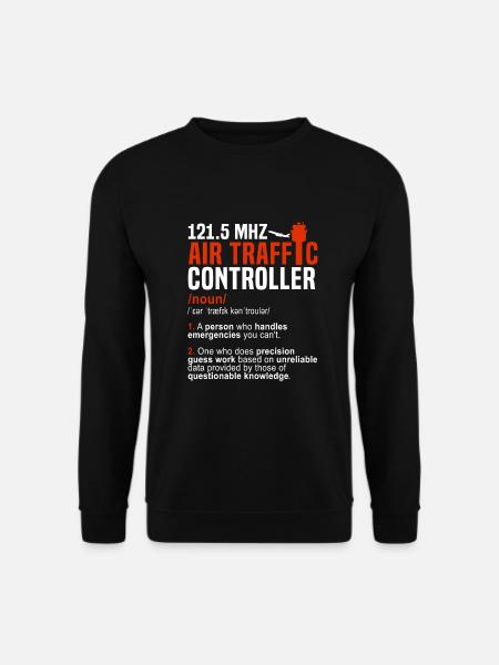 Air traffic controller - Unisex Pullover - Schwarz