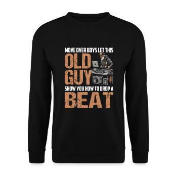 DJ EDM disc jockey - Unisex Pullover - Schwarz - Vorne - Alina (178cm) & Michal (187cm)