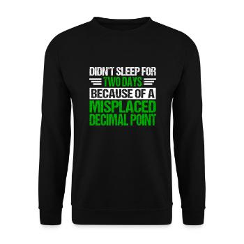 Accountant CPA Tax Preparer - Unisex Sweatshirt - black - Front - Alina (178cm) & Michal (187cm)