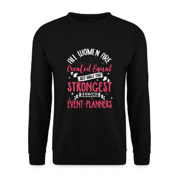 Event Planner - Unisex Pullover - Schwarz - Vorne - Alina (178cm) & Michal (187cm)