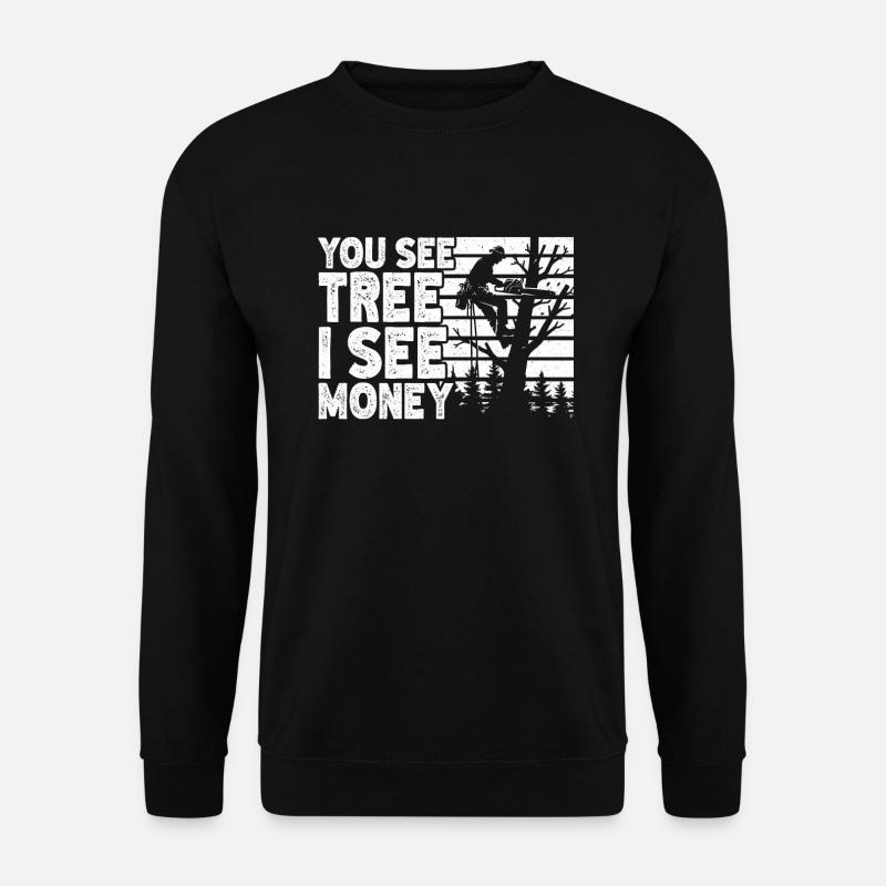 Élagueur d’arbres - Sweat-shirt Unisexe - noir