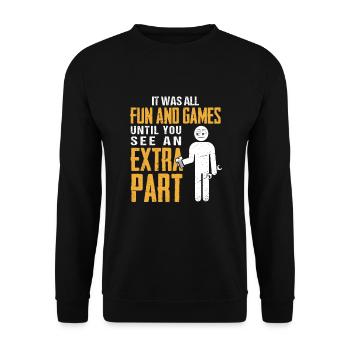 Car mechanic engineer - Unisex Pullover - Schwarz - Vorne - Alina (178cm) & Michal (187cm)