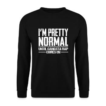 Gangsta Rap - Sweat-shirt Unisexe - noir - Devant - Alina (178cm) & Michal (187cm)