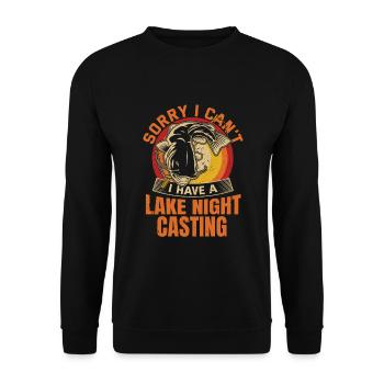 Flathead Catfish cat fishing - Unisex Pullover - Schwarz - Vorne - Alina (178cm) & Michal (187cm)