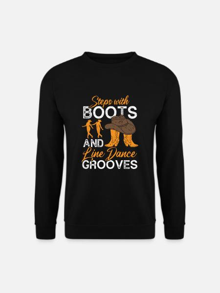 Line Dancing Line Dance - Unisex Sweatshirt - black