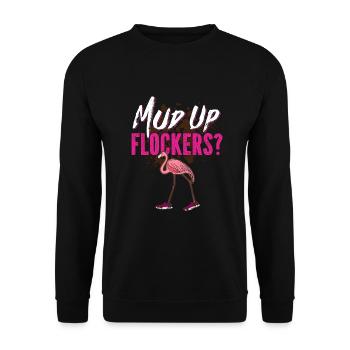 boue course boue fille - Sweat-shirt Unisexe - noir - Devant - Alina (178cm) & Michal (187cm)