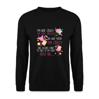 Joueur de bingo drôle - Sweat-shirt Unisexe - noir - Devant - Alina (178cm) & Michal (187cm)
