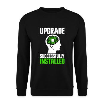Survivant d’une chirurgie cérébrale - Sweat-shirt Unisexe - noir - Devant - Alina (178cm) & Michal (187cm)