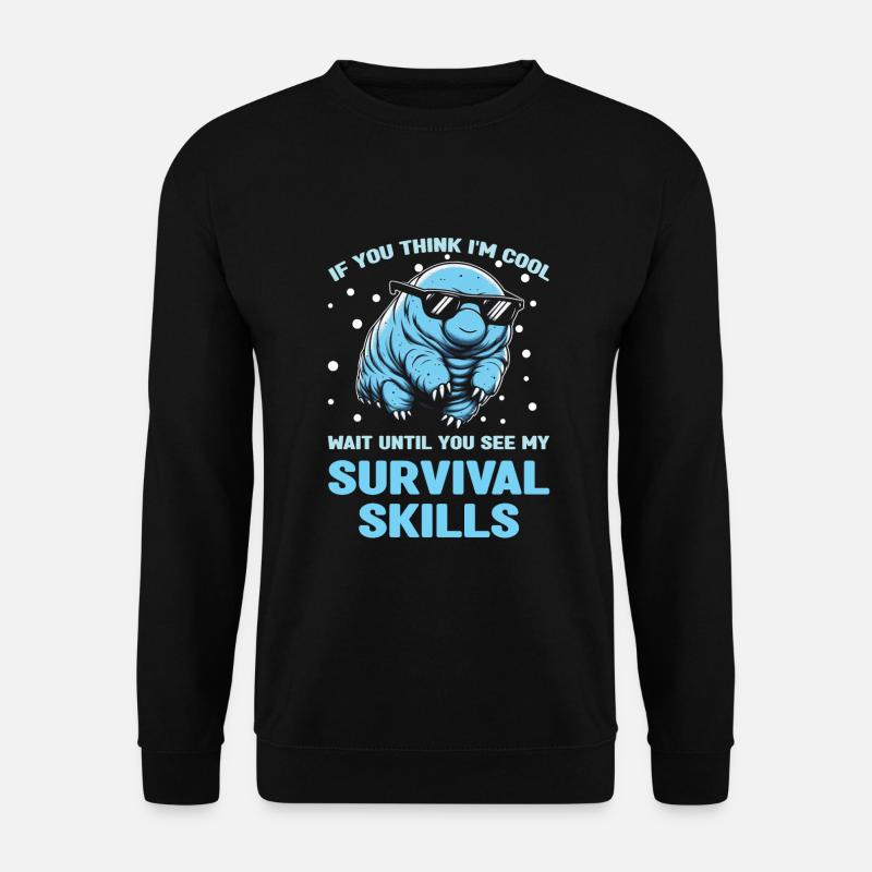 Tardigrade Microbiology waterbear - Unisex Sweatshirt - black