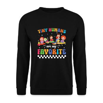 VPK Teacher Voluntary Prekindergarten - Unisex Sweatshirt - black - Front - Alina (178cm) & Michal (187cm)
