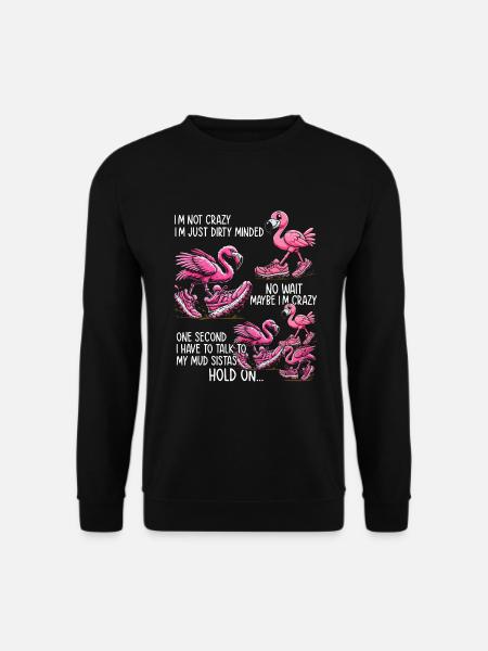 mud running mud run girl - Unisex Pullover - Schwarz