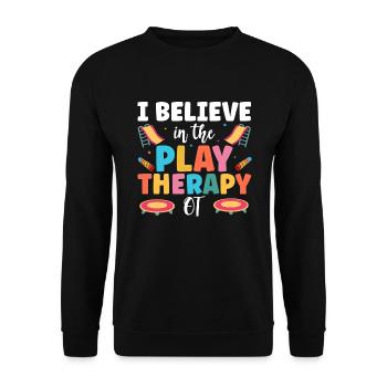 OT Occupational Therapist - Unisex Pullover - Schwarz - Vorne - Alina (178cm) & Michal (187cm)