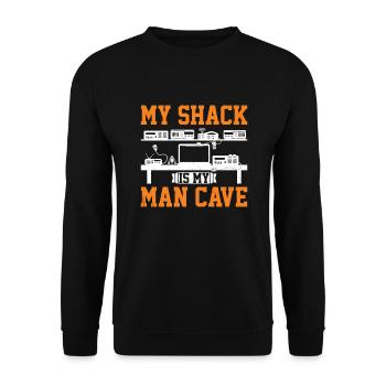 Ham Radio Operator - Unisex Sweatshirt - black - Front - Alina (178cm) & Michal (187cm)