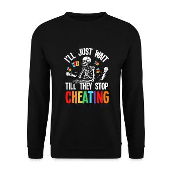 Trivia Night Host - Unisex Sweatshirt - black - Front - Alina (178cm) & Michal (187cm)