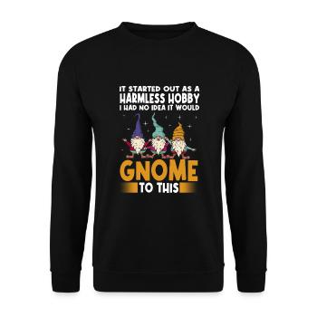 Gnomes - Unisex Pullover - Schwarz - Vorne - Alina (178cm) & Michal (187cm)