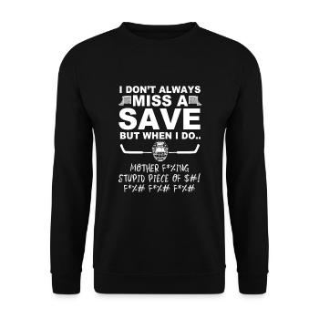 Lacrosse Goalie - Unisex Pullover - Schwarz - Vorne - Alina (178cm) & Michal (187cm)