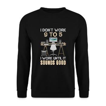 Music producer - Unisex Sweatshirt - black - Front - Alina (178cm) & Michal (187cm)