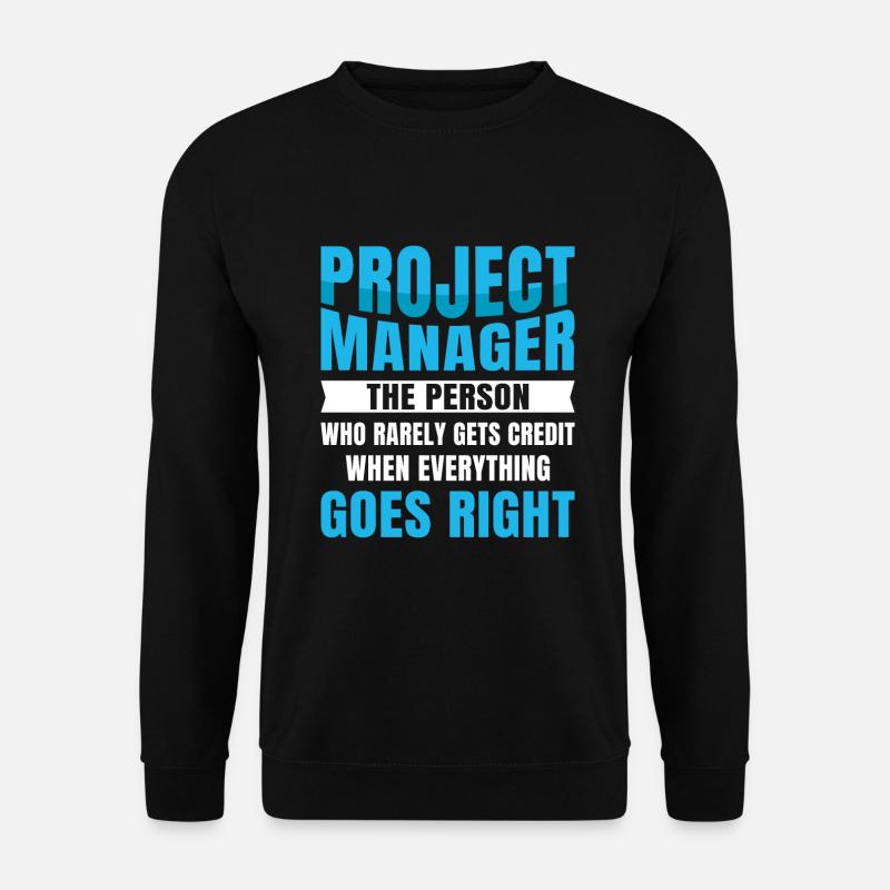 Project Manager - Unisex Sweatshirt - black