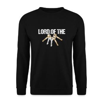 Janitor School custodian - Unisex Sweatshirt - black - Front - Alina (178cm) & Michal (187cm)