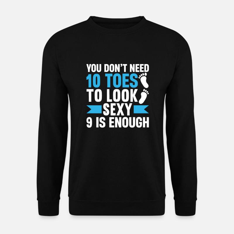Amputation d’un orteil - Sweat-shirt Unisexe - noir