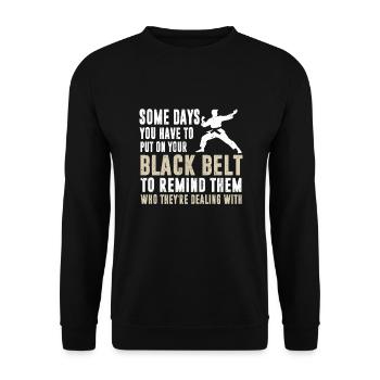 BJJ Jiu JItsu - Sweat-shirt Unisexe - noir - Devant - Alina (178cm) & Michal (187cm)