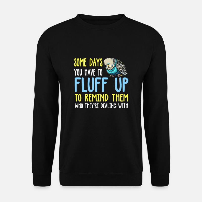 Parakeet mom Budgie - Unisex Sweatshirt - black