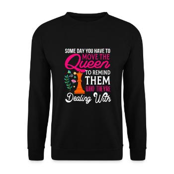 Chess Player - Unisex Pullover - Schwarz - Vorne - Alina (178cm) & Michal (187cm)