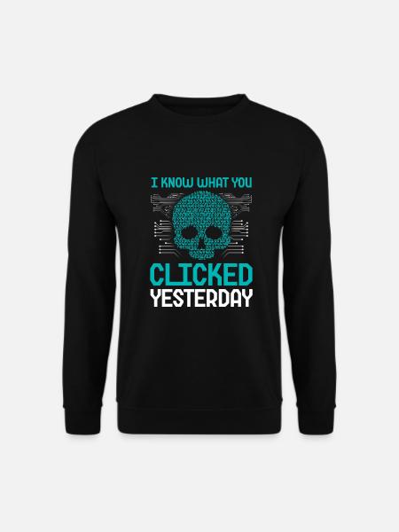 Cyber Security Analyst Funny Cybersecurity - Unisex Pullover - Schwarz