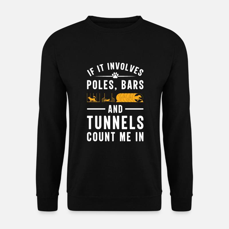 Canine Dog Agility - Unisex Sweatshirt - black