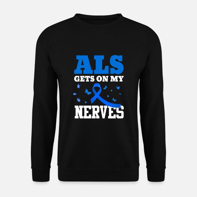 ALS Warrior Amyotrophic Lateral Sclerosis - Unisex Sweatshirt - black
