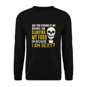 Jaw Surgery Broken Jaw - Unisex Sweatshirt - black - Front - Alina (178cm) & Michal (187cm)