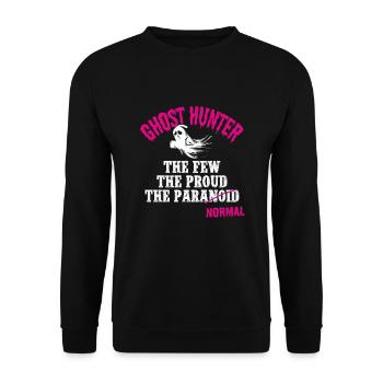 Bass Fishing Funny Fish Fisherman - Unisex Sweatshirt - black - Front - Alina (178cm) & Michal (187cm)