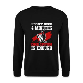 Judo Judoka - Unisex Sweatshirt - black - Front - Alina (178cm) & Michal (187cm)