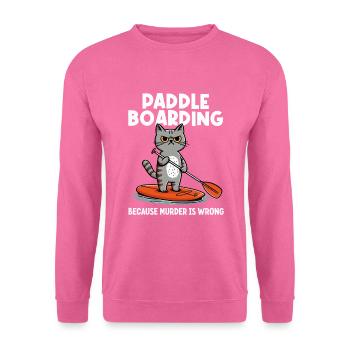 Paddleboarding Paddle Board SUP Paddleboarder - Unisex Pullover - Pink - Vorne
