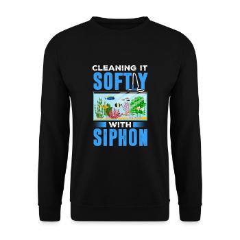 Aquarist - Unisex Sweatshirt - black - Front - Alina (178cm) & Michal (187cm)